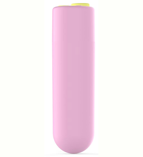 Pudrově růžový mini vibrátor na USB