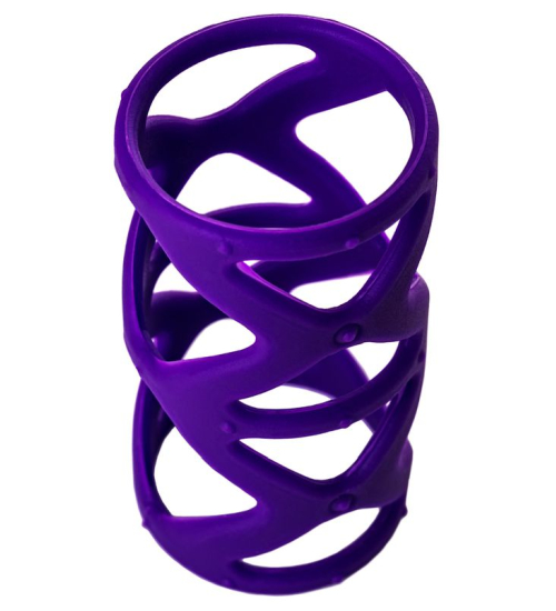 Fialová stimulační čepice