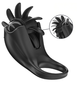 Vibrační kroužek s rotačním stimulátorem klitorisu