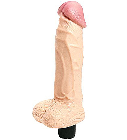 Realistický vibrátor s varlaty