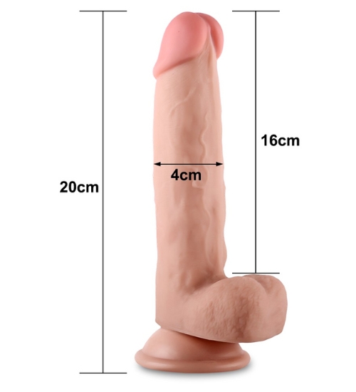 Dildo s pružnou kůží