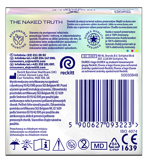 Kondomy Durex Invisible Slim Thin