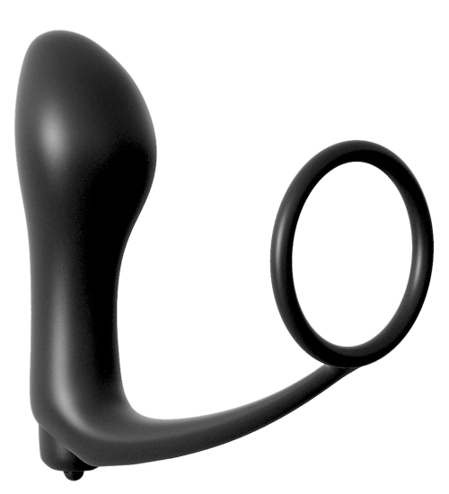 Vibrační anální kolík s erekčním kroužkem