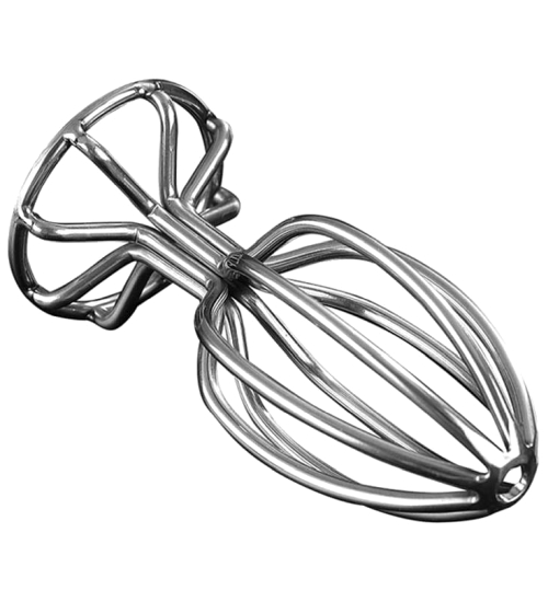 Kovový anální kolík s žebrováním