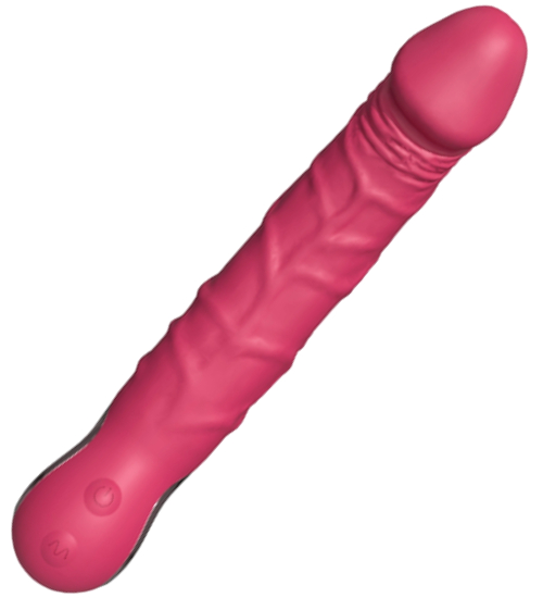 Realistický růžový vibrátor - 10 vibračních režimů