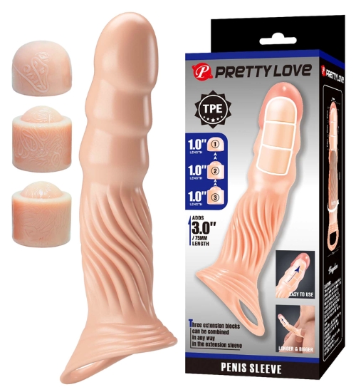 Návlek na penis s nastavitelnou délkou
