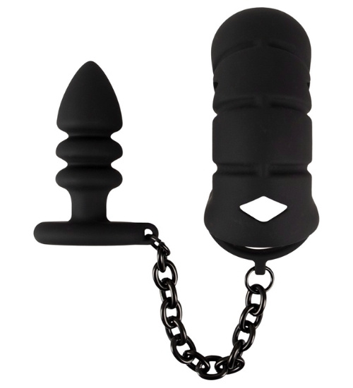Klec na penis s análním kolíkem