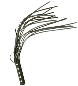 Kožený bič s dřevěnou rukojetí