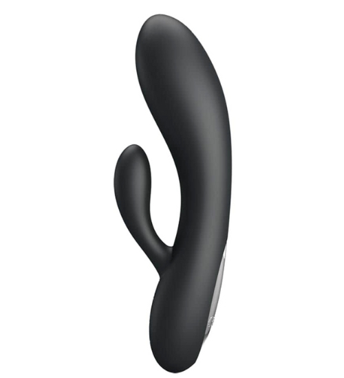 Černý kompaktní vibrátor králíček