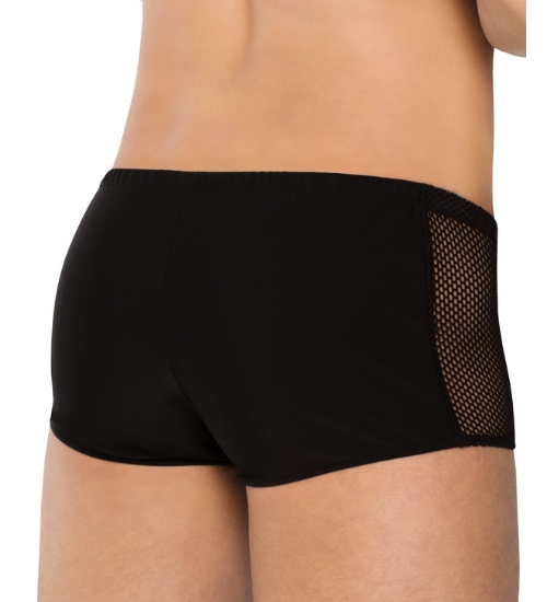 Síťované černé boxerky
