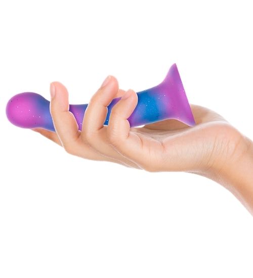 Galaktické silikonové dildo Mythology se třpytkami