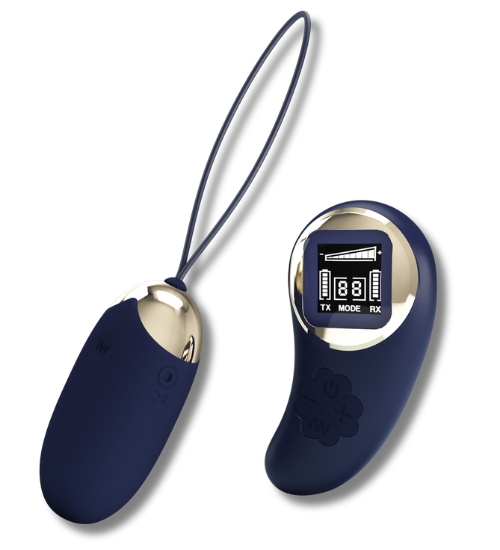 Vibrační fialové vajíčko s dálkovým ovládáním LCD