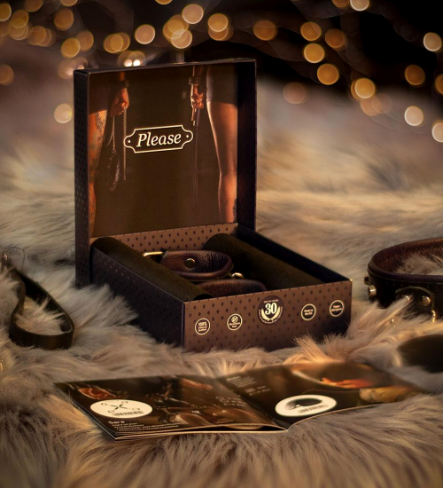 Šňůrka na krk Domination - kožená elegance 100 cm