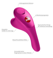 Růžový praktický mini vibrátor - 5 vibračních programů