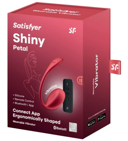 Vibrační červené vajíčko Satisfyer – ovladač + aplikace