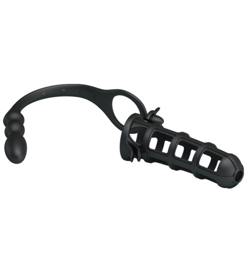 Klec na penis s análním kolíkem