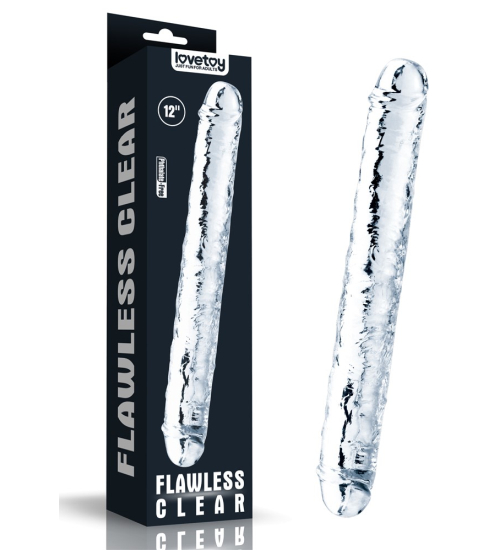 Průhledné dvojité dildo