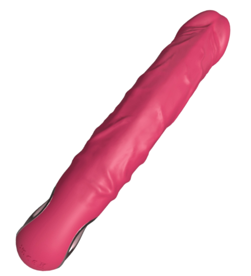 Realistický růžový vibrátor - 10 vibračních režimů