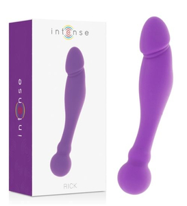 Flexibilní fialové oboustranné dildo