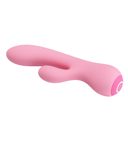 Flexibilní růžový vibrátor 12 vibrací