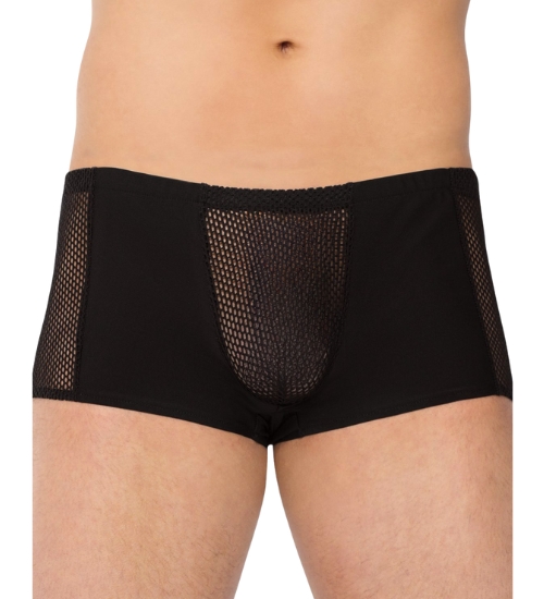 Síťované černé boxerky