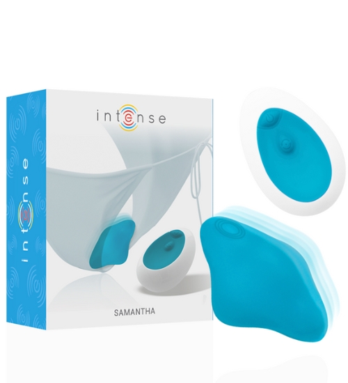 Tyrkysový kalhotkový vibrátor s dálkovým ovládáním