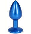 Modrý anální kolík s krystalem