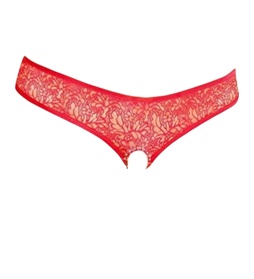 Červené kalhotky s dírkou