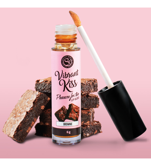 Lesk na rty Vibrant - zářivý hnědý lesk