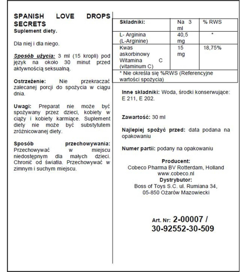 Španělské nápojové kapky