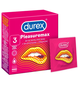 Kondomy Durex Pleasuremax Ribbed