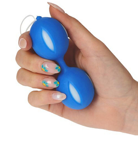 Modré vaginální kuličky