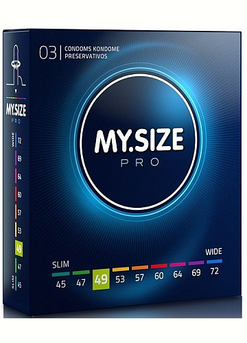 Kondomy MY.SIZE Pro 49 mm - 3 ks