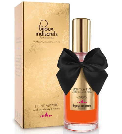 Jedlý masážní olej jahoda 