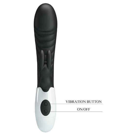 Černý králíčkový vibrátor