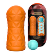 Oranžový masturbátor s kuličkou 360