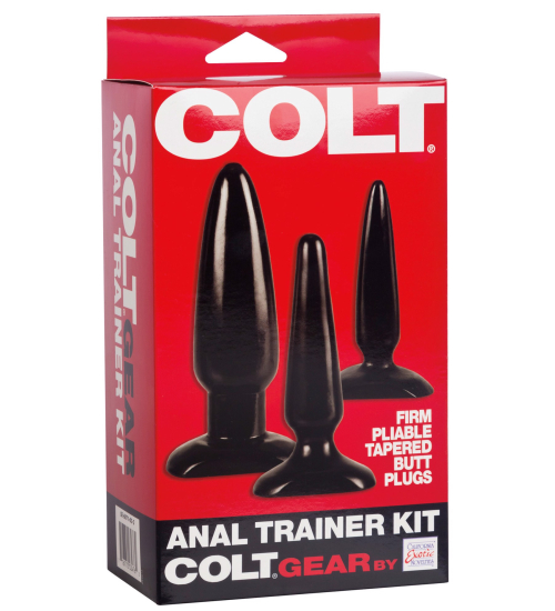 Tři gelové anální kolíky Colt