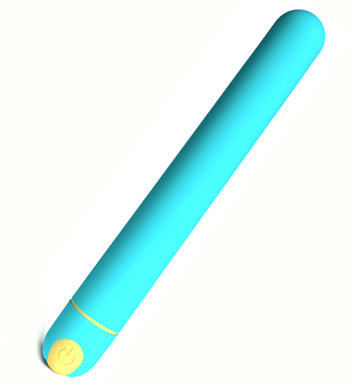 Voděodolný klasický vibrátor s USB nabíjením