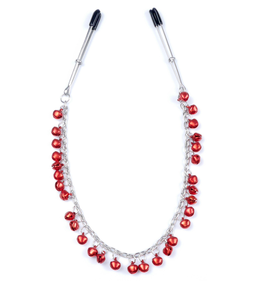 Přezky z červených korálků