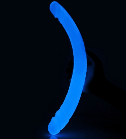 Dlouhé dvojité luminiscenční dildo
