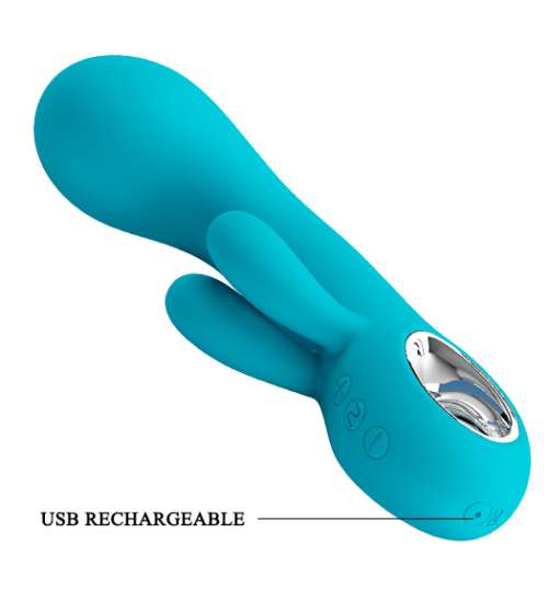 Tyrkysový zajíček s rukojetí