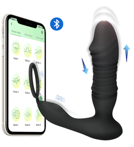 Masážní přístroj na prostatu s vratným pohybem ovládaný telefonem
