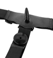 Dvojitý fialový strap-on s regulací vibrací