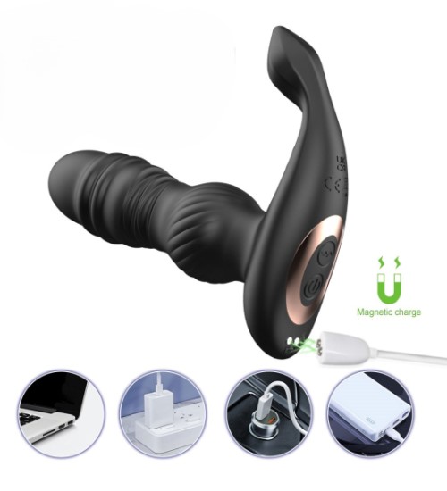 Masážní přístroj na prostatu s bezdrátovým dálkovým ovladačem