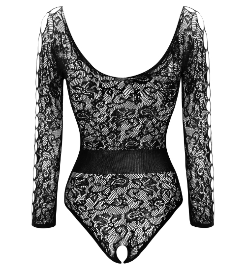 Krajkové body s průstřihy na rukávech