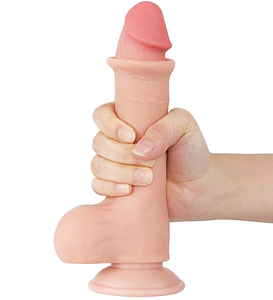 Dildo s varlaty a posuvnou kůží