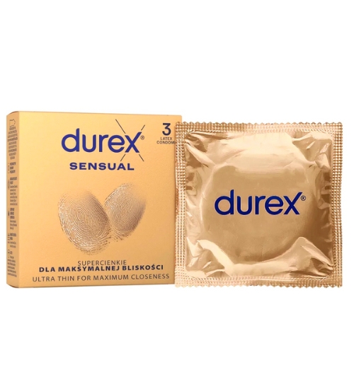 Supertenké Durex Sensual 3 ks