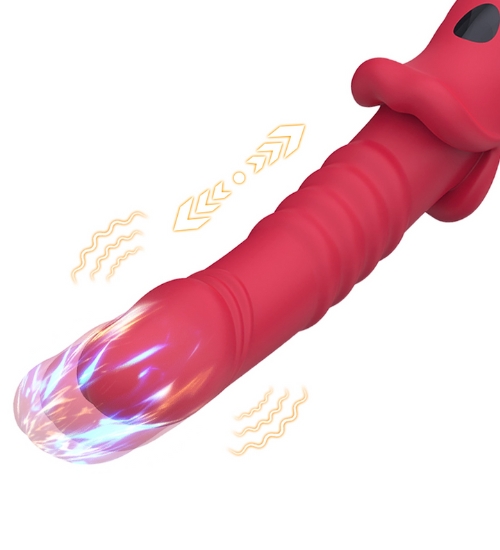 Posuvný červený vibrátor