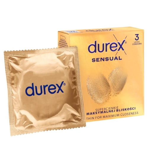 Supertenké Durex Sensual 3 ks
