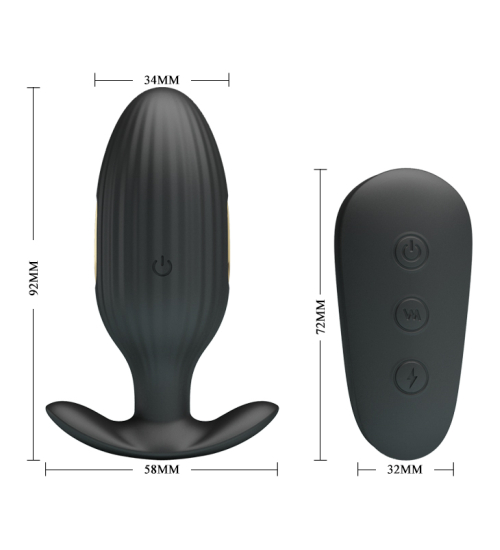 Pozlacená zástrčka s elektřinou a dálkovým ovládáním